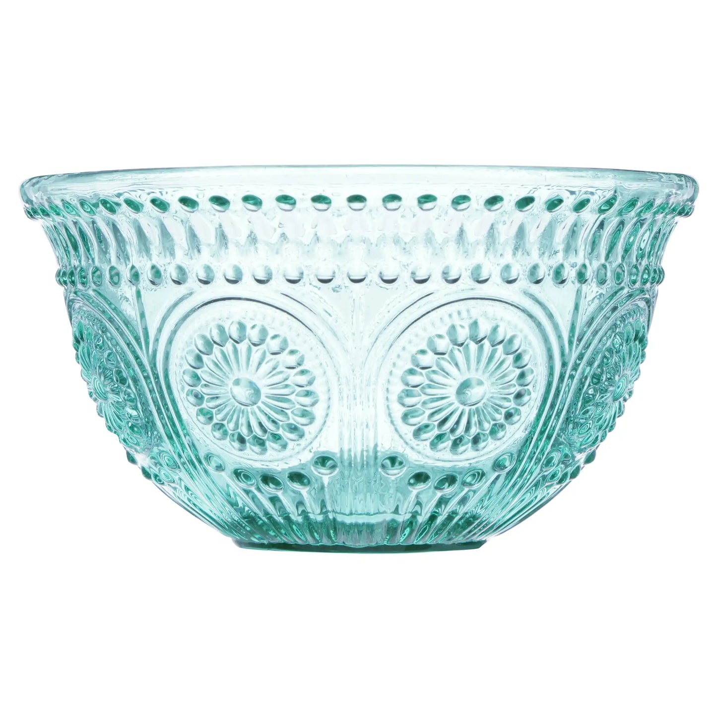 Adeline 4-Piece Embossed Glass Bowl Set