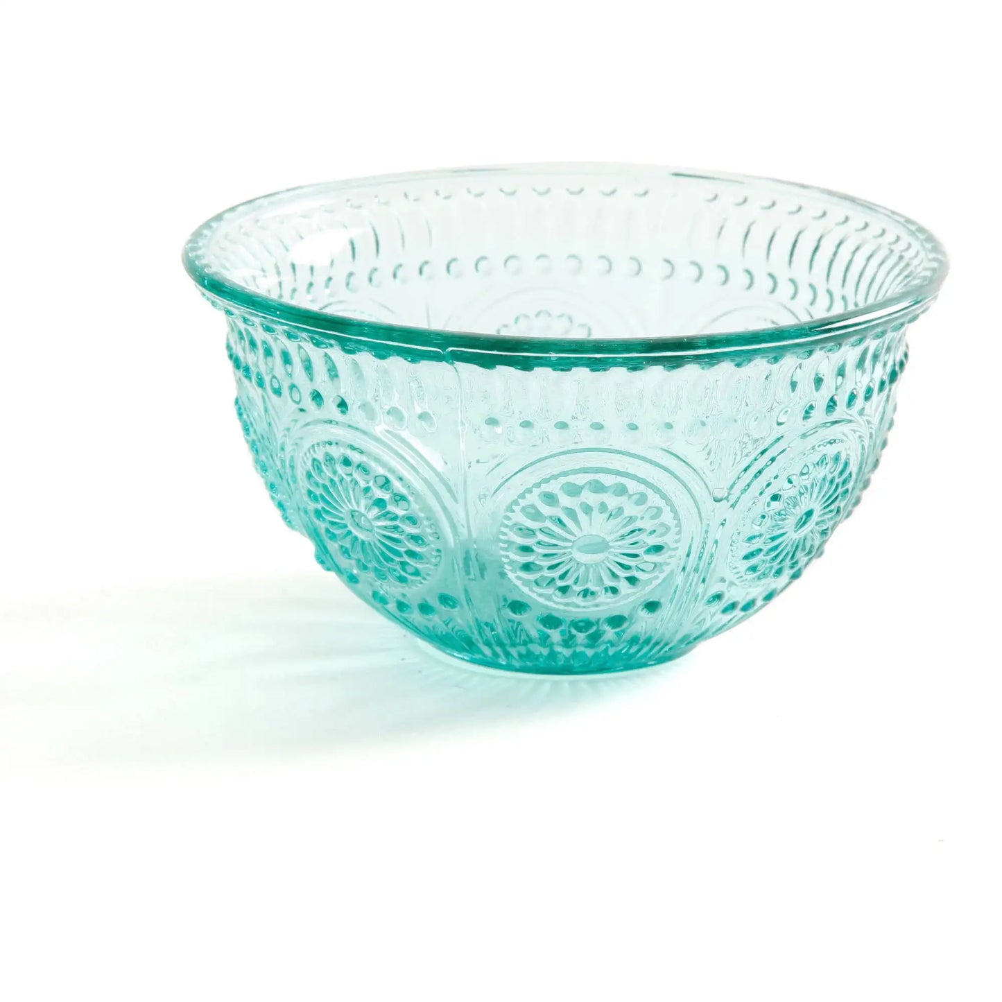 Adeline 4-Piece Embossed Glass Bowl Set