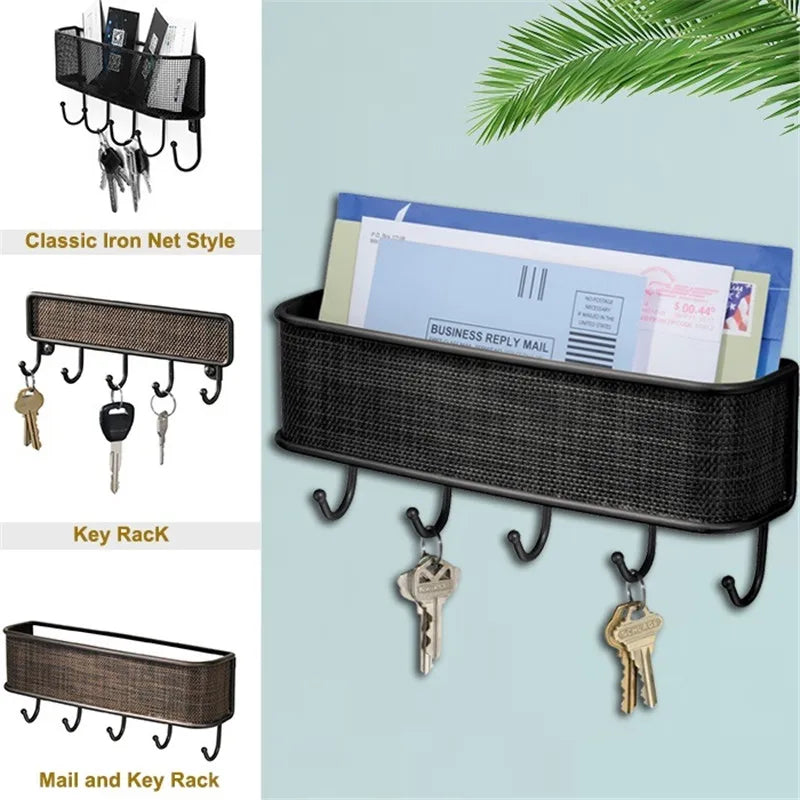 Bronze Vintage Graceful Key Rack Organizer Holder