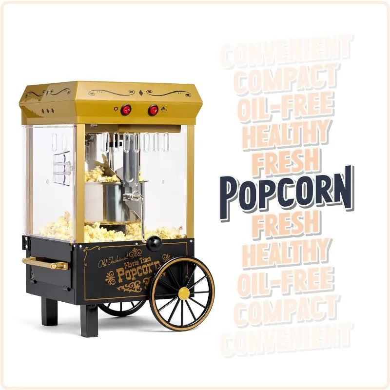 Nostalgia Popcorn Maker Machine - Professional Cart