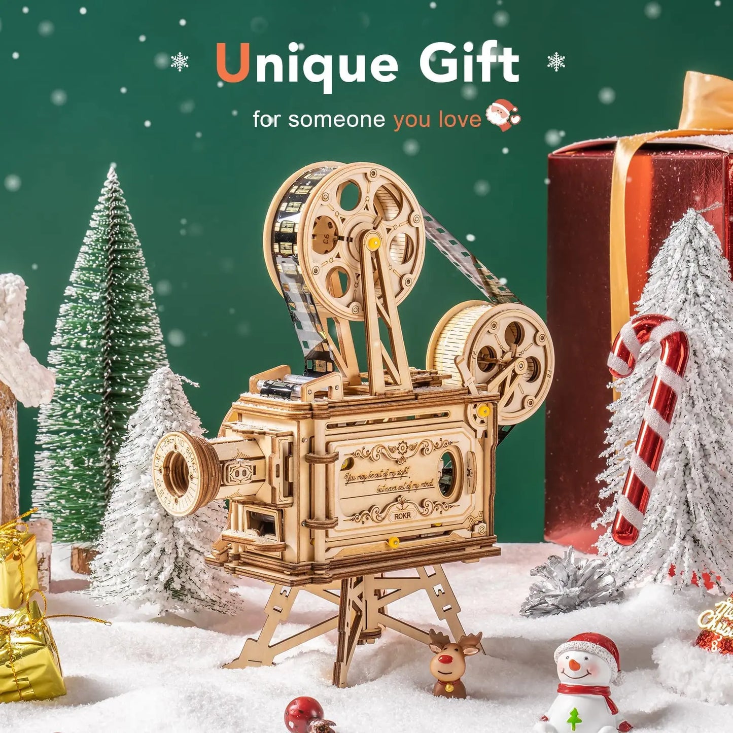 Retro Diy 3D Hand Crank Film Projector