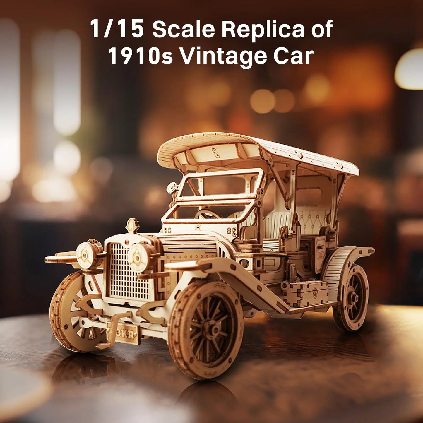 Robotime Rokr Vintage Car 3D Puzzle