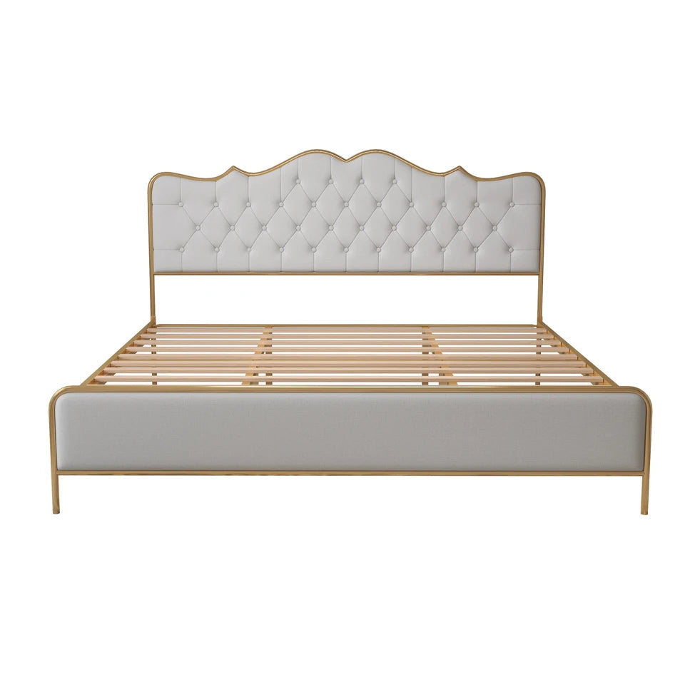 Elegant King Size Metal Bed Frame