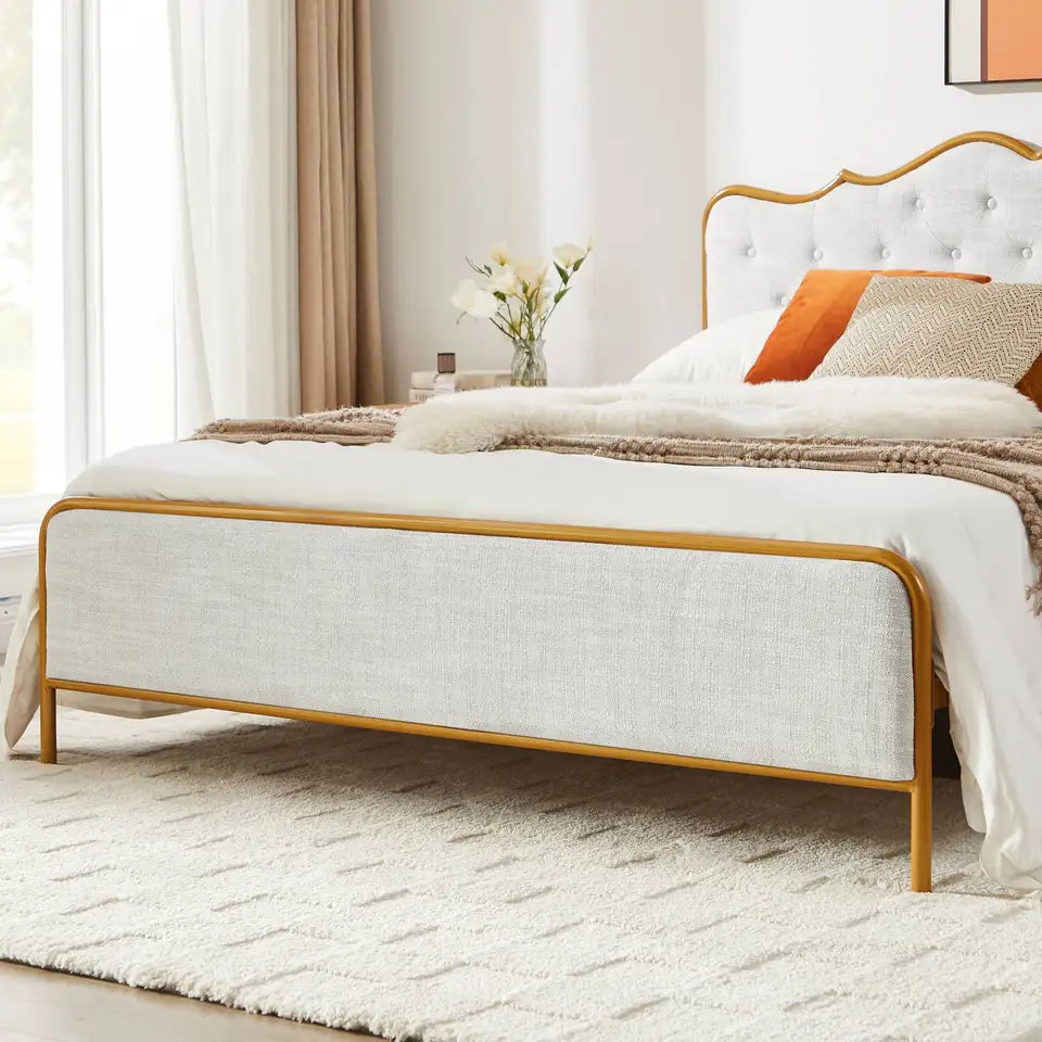 Elegant King Size Metal Bed Frame
