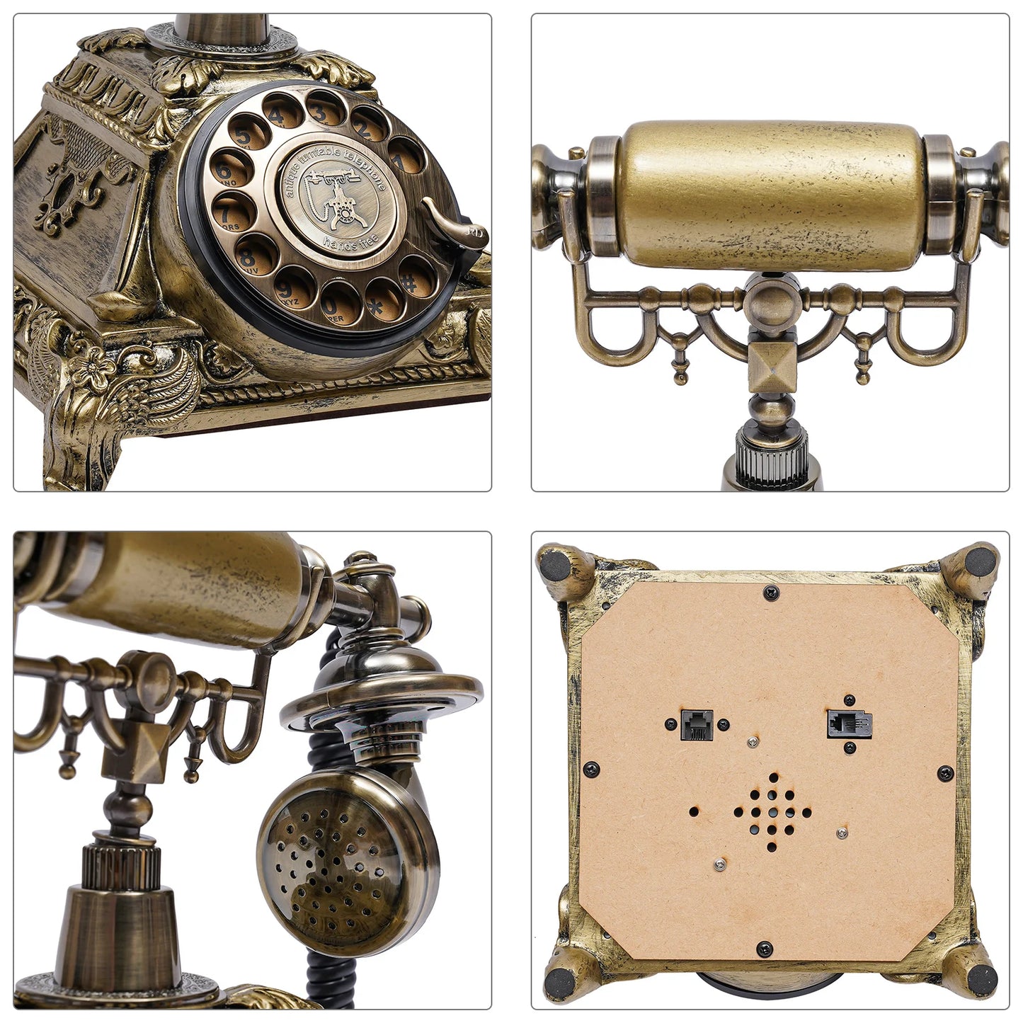 European Style Old Fashioned Rotary Dial Telephone