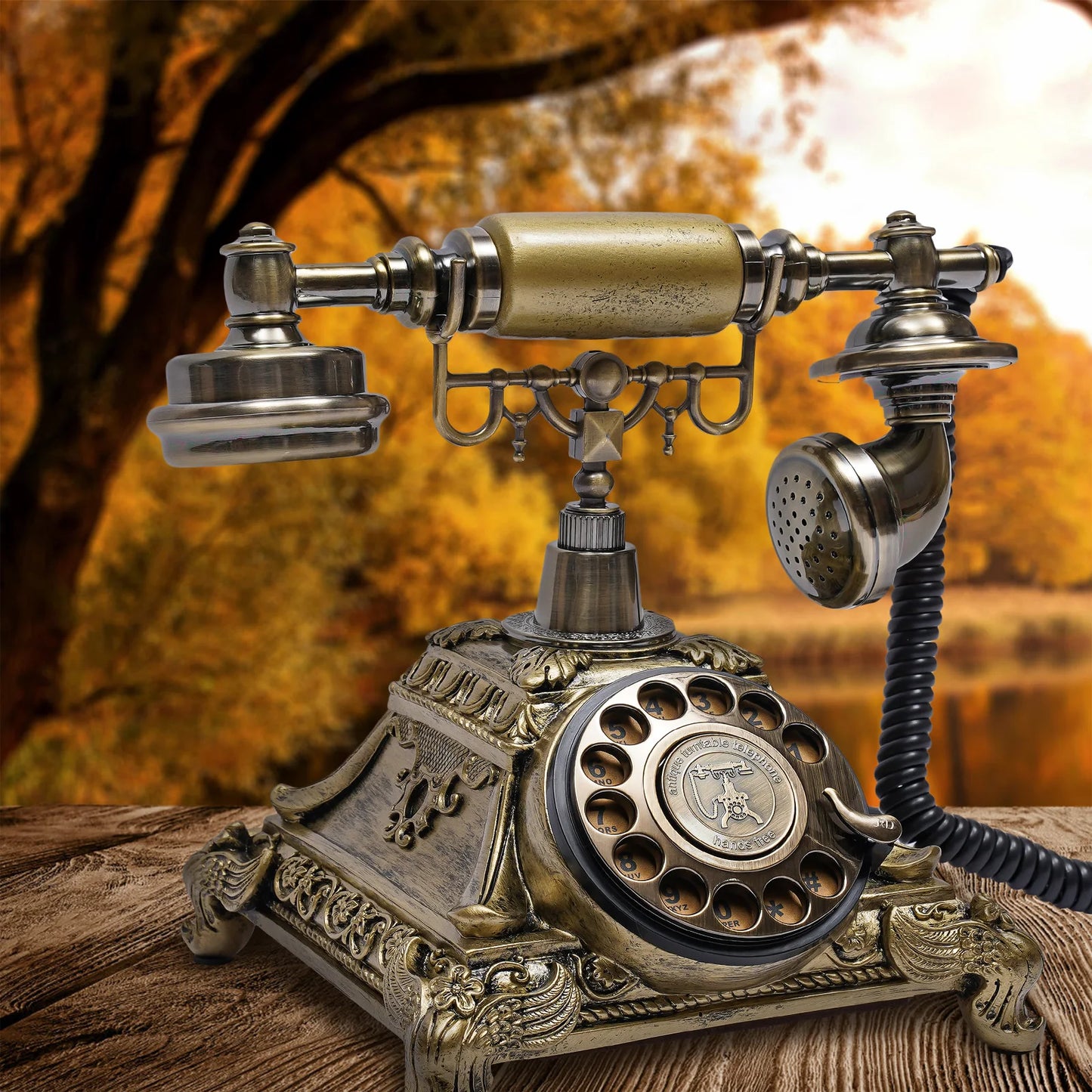 European Style Old Fashioned Rotary Dial Telephone