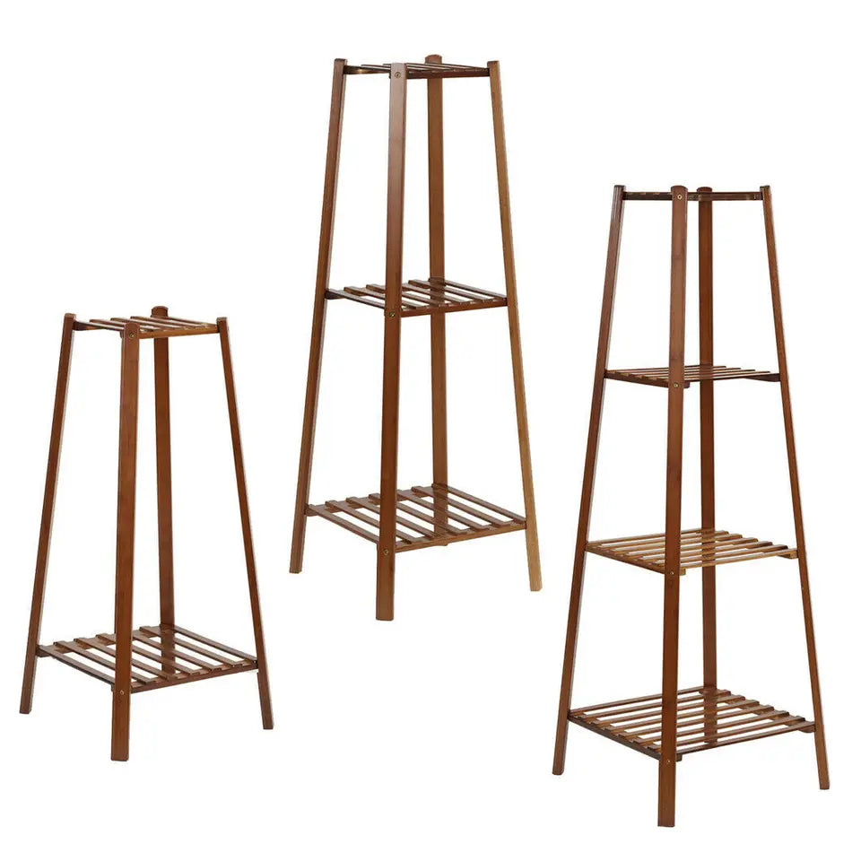 Tall Bamboo Plant Stand Flower Pot