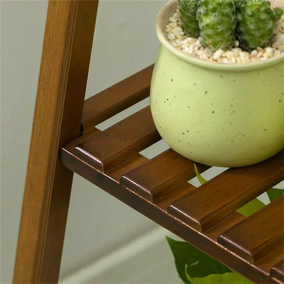 Tall Bamboo Plant Stand Flower Pot