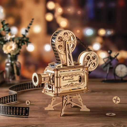 Retro Diy 3D Hand Crank Film Projector